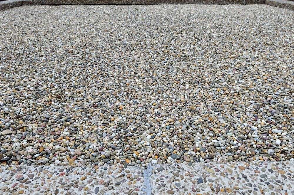 Bitumen dak met kiezels in 0223