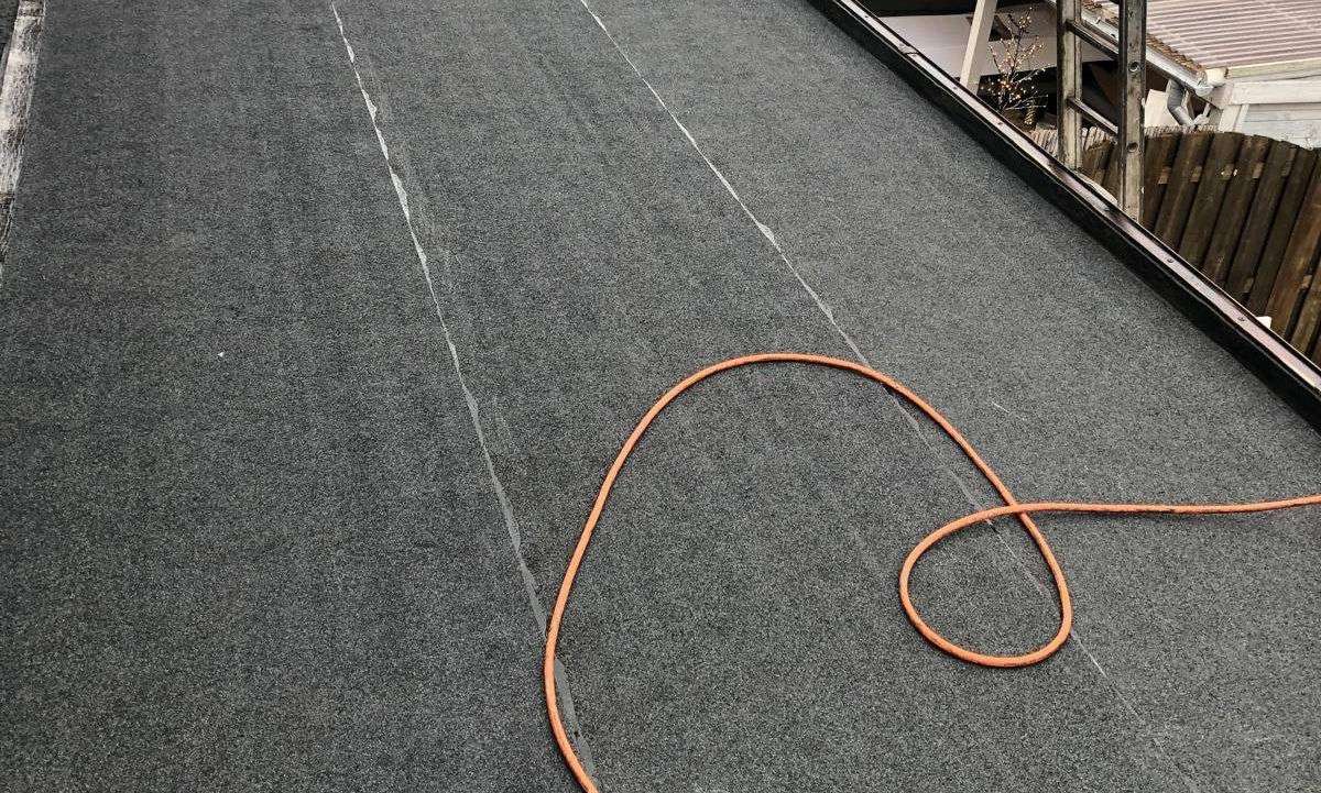 Renovatie van bitumen dak in 0223